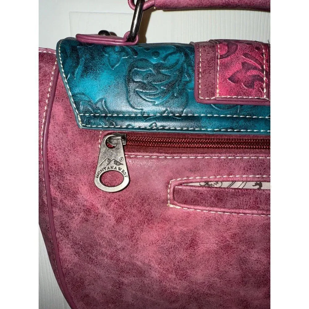 NEW Montana West Colorful Embossed Collection‎ Crossbody Bag
